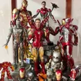 thumbnail image 5 of Figura de acción de Iron Man de Marvel, modelo de armadura Mk46, colección iluminada, 75 % de aleación, regalo, Comicave 1/12, 5 of 5
