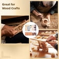 thumbnail image 5 of 30 PCS Wood Carving Tools, Professional Wood Whittling Kit, Hand Engraving Tool Set, Wood Craft Making Kit for Beginners Professionals, Unfinished Wood Blocks, Cutter, Polish Wax, Whetstone, Gloves, 5 of 5