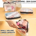 thumbnail image 2 of Clear Leak Proof Travel Bags for Toiletries 3 Pack, Super Soft Waterproof Leak Proof BPA Free, Semi-Clear Toiletry Cosmetic Makeup Bags for Travel, TSA Approved Travel Toiletry Bag With Zipper, 2 of 5