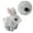 Gray, variant on Yokua Interactive Plush Rabbit Toy Electric Pet Rabbit Simulation Rabbit Toddler Gift