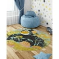 thumbnail image 3 of Unique Loom Whimsy Kids Collection Area Rug - Gorilla (5' 1" Round Multi/Gray), 3 of 9