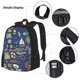 thumbnail image 3 of Balery Marine Nautical Mochila Escolar 3 en 1 para Niños - Mochila Resistente con Lonchera Térmica y Estuche - Mochila Escolar para Niños y Niñas, 3 of 7