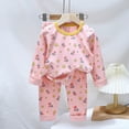 thumbnail image 2 of CAUYDY 2T 3T 4T 5T 24Months Toddler Girl Pajamas Little Kids Clothes Fall Winter Long Sleeve Shirt Elastic Pants 2 Piece Comfy Set Child Outfits for Girls Sizes 4-5 Years,Yellow, 2 of 6
