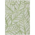 thumbnail image 2 of 10' X 14' Artichoke Green And Beige Floral Washable Indoor Outdoor Area Rug, 2 of 5