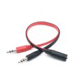 thumbnail image 4 of 3,5 mm hembra a macho dual Auriculares Micrófono Audio Y Divisor Cable AUX, 4 of 7