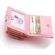 thumbnail image 4 of Bolsa de herramientas Monedero Tarjetero Cuero Lindo Gato con Bowknot para Mujer (rosa), 4 of 5