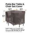 thumbnail image 4 of Classic Accessories 66" x 66" x 34" Gray Square Patio Furniture Set Cover, 4 of 13