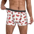 thumbnail image 2 of Kdxio Men's Boxer Briefs with Hand Drawn Watermelon Print - Comfortable and Breathable Underwear for Everyday Wear, 2 of 7