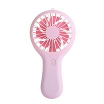 RoamHome Electric Mini Fan Charging Small Fans USB Rechargeable Handheld Battery Powered Portable Fans Personal Cooling Fan That Blows Cold Air (Pink)