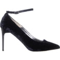 thumbnail image 4 of Womens Oscar de la Renta Roos 90mm Ankle Strap Heels, Navy, 4 of 6