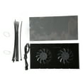 thumbnail image 3 of GPU Backplate Radiator, Low Noise Dual Fan Backplate Radiator Fast Heat Sink Aluminum Alloy  for RTX3090 3080 3070, 3 of 7