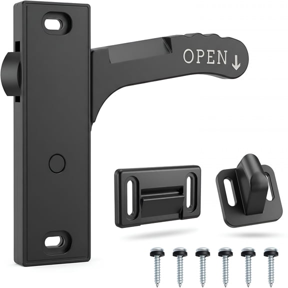 ZHZFKQ All-Aluminum RV Screen Door Latch Handle Kit – Heavy Duty Camper Screen Door Handle Replacement for Travel Trailer, Motorhome & RV, Upgraded Durable Latch