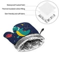 thumbnail image 6 of Cauagu Dinosau Space Explorer Print Oven Mitts and Pot Holders 4 pcs Set,Extra Thicken Long Kitchen Oven Glove Potholders BBQ Gloves-Oven Mitts and Pot Holders(11 Inch), 6 of 6