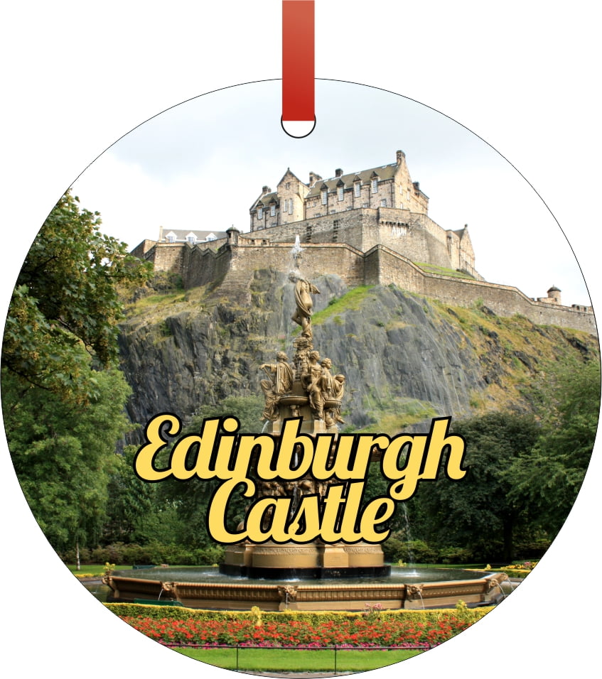 Christmas Ornaments Travel UK Scotland Edinburgh Castle Scenic Ornament ...