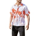 thumbnail image 1 of Coduop Men Hawaii Beach Shirts Banana/Leaf/Tree Print Turn-Down Collar Short Sleeve Lapel Shirt, 1 of 6