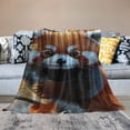 thumbnail image 2 of Orinice Cute Red Panda Throw Blanket - Soft Plush, Lightweight, Warm, Fuzzy Anti-Pilling  Blanket for Couch, Bedroom, Travel, Bed - Perfect Comfy Gift for Kids and Adults   40x50in, 2 of 6