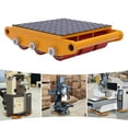 thumbnail image 2 of 15 Ton (33,000 Lb) Heavy Duty Machinery Moving Skate - 9 PU Roller Industrial Equipment Mover, Alloy Steel Low-Profile Dolly for Shop, Warehouse & Garage, 2 of 12