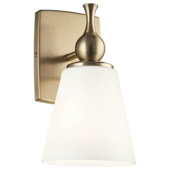 1 Light Wall Sconce in Soft Contemporary Style-10.5 inches Tall and 6 inches Wide-Champagne Bronze Finish Bailey Street Home 147-Bel-4763959