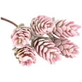 thumbnail image 4 of Artificial Succulent Pick Mini 3PCS Unpotted Faux Pine Cone Plant Office Decor, 4 of 10