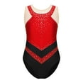 thumbnail image 2 of HULIJA Basiques d'Équipe pour Filles Justaucorps de Danse Ballet Classique Unitard Tenue de Gymnastique Rouge B 8, 2 of 6