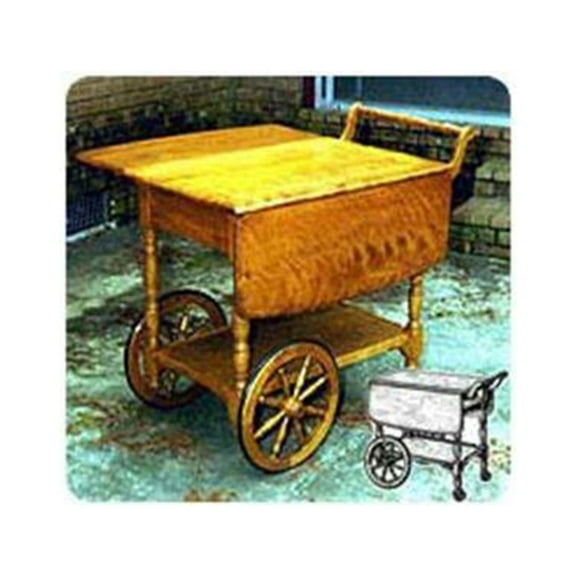 Woodcraft Project Paper Plan To Build Tea Serving Cart - Material Not Included