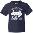 thumbnail image 3 of Inktastic I'd Rather Be Camping Youth T-Shirt, 3 of 5