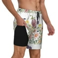 thumbnail image 3 of Daiia Autumn Garden Mens Swim Trunks Swim Shorts Quick Dry Swim Shorts with Mesh Lining Pockets-3X-Large, 3 of 9