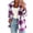 Purple, variant on cocolona Womens Classic Plaid Jacket Fleece Lined Long Sleeve Lapel Overcoat Fall Winter Warm Trendy Outerwear