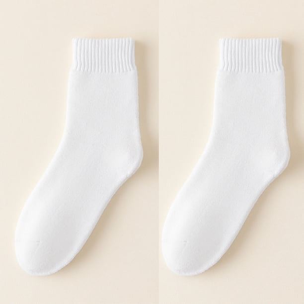 Calcetines de invierno para mujer, calcetines de tubo medio con forro polar para mayor calidez y protección contra el frío, calcetines de forro polar, calcetines de algodón para mujer