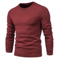 thumbnail image 5 of Awdenio Sweaters for Men Slim Fit Round Neck Casual Pullover Basic Twist Patterned Knitted Long Sleeved Fall Winter Sweater Shirts, 5 of 5