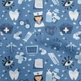 thumbnail image 1 of oneOone Polyester Spandex Medium Blue Fabric Tool Sewing Craft Projects Fabric Prints By Yard 56 Inch Wide, 1 of 4