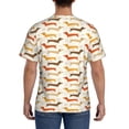 thumbnail image 2 of Rocae Dachshund for Men's Moisture-Wicking Crew Tee - T-Shirt for Sports, Outdoor Activities, and Casual Wear3X-Large, 2 of 9