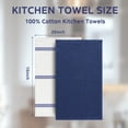 thumbnail image 3 of Homieway 6 Pack Kitchen Towels, 100% Cotton Dish Cloths, 15x25 Inch Ultra Soft Tea Towels, Super Absorbent Terry Dish Towels Rags for Kitchen, Navy, 3 of 8
