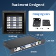 thumbnail image 3 of Conmutador PoE Goalake de 19 puertos Gigabit PoE+ de 240 W con 2 puertos de enlace ascendente, 3 of 9