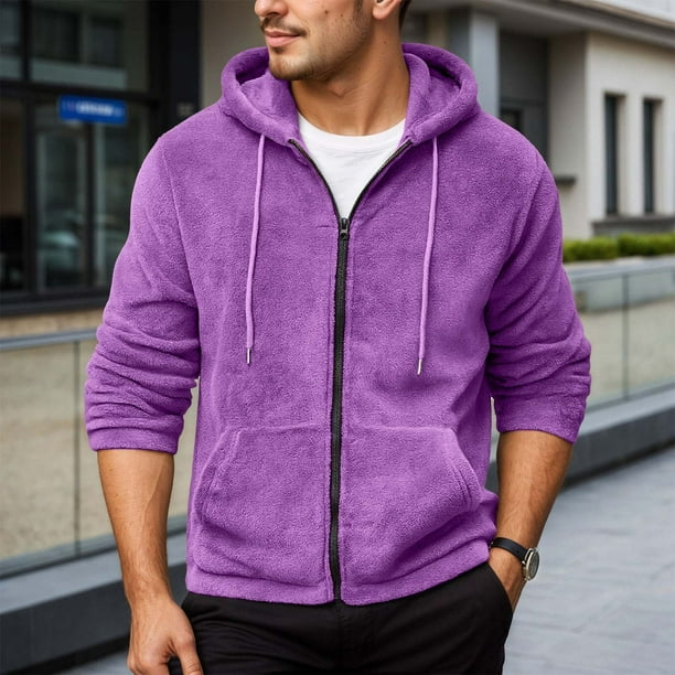WILLBEST Sudaderas De Color Sólido con Capucha y Cremallera, Chaqueta Suave e Informal, Sudadera para Otoño e Invierno, Comodidad Al Aire Libre XXGrande
