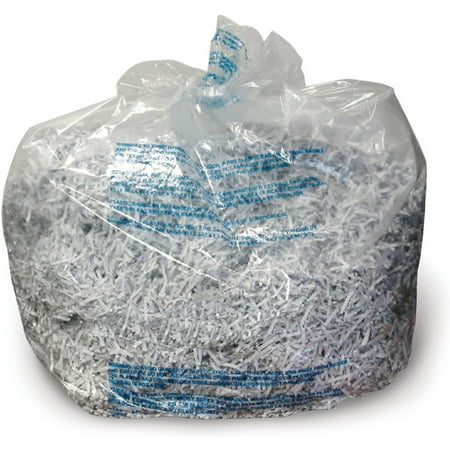 GBC 13-19 Gallon Shredder Bags - 19 gal - 25/Box - Plastic - Clear | Bundle of 2 Boxes