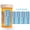 Blue, variant on Take‑n‑Slide Peel and Stick Reusable for 12 + Refills, Pill/Medication/Vitamin/Pet Tracker and Reminder, Attach to Your Bottle, Organizer-Free, Curved‑Back (White, 5-Pack)