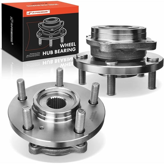 A-Premium 2 x Front Wheel Bearing and Hub Assembly with 5-Lug Compatible with Mitsubishi Eclipse 2006-2012 Galant 2004-2012 Endeavor 2004-2011