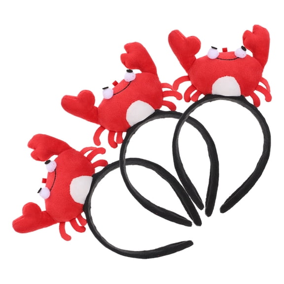 WRISTBIQUE Red Crab Headband for Women Lightweight Animal Hair Accessory Perfect for Parties, Cosplay, Costume Events and Daily Wear