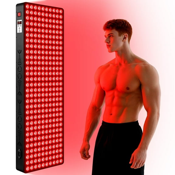 660nm 850nm Red Near Infrared Light Device, 2in1 Chip Clinical Grade LED Therapy Panel with 200 LEDs, Pain Relive, Skin, Knees, Muscle