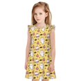 thumbnail image 1 of Balery Rabbit Hunger Camisón de princesa para niñas, pijama de algodón con mangas abullonadas, suave y bonito.-XX-Large, 1 of 6