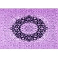 thumbnail image 1 of Ahgly Company Indoor Rectangle Medallion Purple Traditional Area Rugs, 6' x 9', 1 of 4