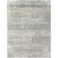 thumbnail image 2 of Hauteloom Rombauer Living Room, Bedroom Area Rug - Bohemian, Transitional - Light Gray, Charcoal, Gray - 6'9" x 9'6", 2 of 9