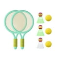 thumbnail image 3 of Almencla Kids Tennis Racket Racket Balls Comfortable Grip Badminton Shuttlecocks Portable Green, 3 of 8
