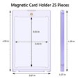 thumbnail image 2 of 25pc Magnetic Card Holder 35pt,Card Case Holder Card Protectors Hard Plastic,Card Sleeves Display Case for Baseball Card, 2 of 5
