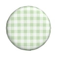 thumbnail image 2 of Balery Pistachio Green Checkboardtire Cover Waterproof Dust-Proof, Universal Spare Wheel Tire Cover For Trailer, Rv, Suv Truck And Vehicle Camper Accessories-17 Inch, 2 of 9