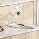 thumbnail image 4 of Estante para encimera de cocina | Soporte para tapas de ollas y organizador de tablas de cortar con bandeja de drenaje | Plástico gris beige | 1 pieza, 4 of 6
