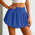 thumbnail image 5 of GEWSEY Women's Bubble Skirt Elastic High Waisted Puffy Skorts Shorts Y2k Skirts with Shorts Underneath (Blue, M), 5 of 8