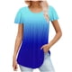 thumbnail image 1 of Blusas de Algodón para las Mujeres Impresas 3/4 Mangas Cuello Redondo Casual, Camisetas Casuales de Mujer para el Hogar Y Diario, 1 of 5