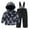 Black, variant on YunPes Girls Snowsuit Winter Coats for Kids Snowboarding Ski Suits Two Piece Water-Resistant Windproof Outdoor Rain Bib Pants Set